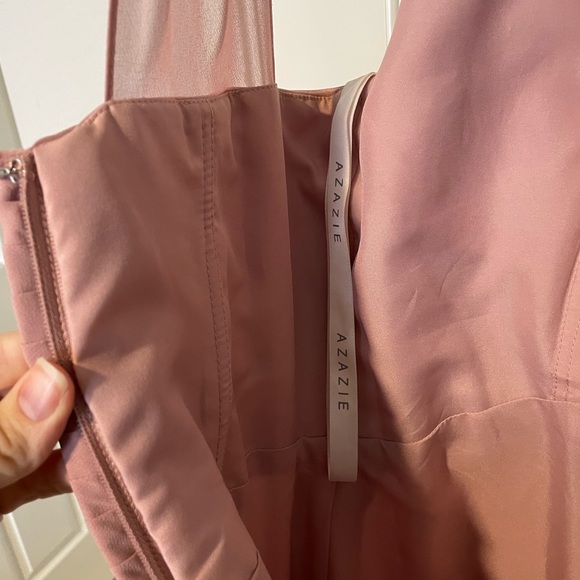 Azazie Mayve Pink Dress size 6 - Picture 3 of 4